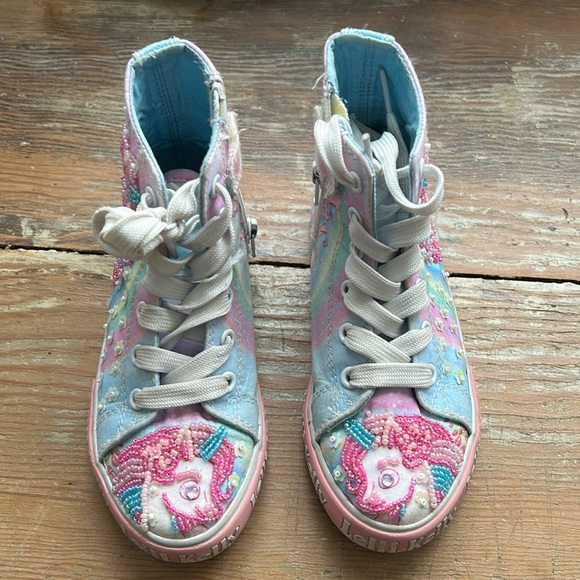 Lelli Kelly high tops with beaded unicorns - Picture 2 of 5